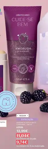 O Boticário Sabonete esfoliante corporal, promoção