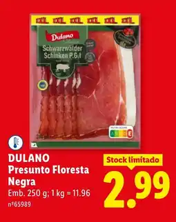 Lidl Dulano presunto floresta negra promoção