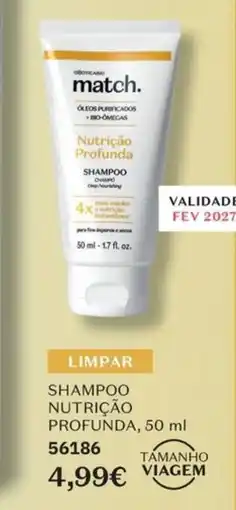 O Boticário Shampoo nutrição profunda, promoção