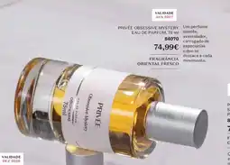 O Boticário Privée obsessive mystery eau de parfum, promoção