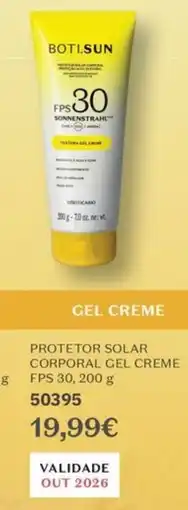 O Boticário Protetor solar corporal gel creme fps 30 promoção