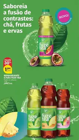 Pingo Doce Refrigerante c/gás fuze tea promoção