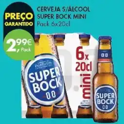Pingo Doce Cerveja s/alcool super bock mini promoção