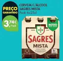 Pingo Doce Cerveja c/álcool sagres mista promoção