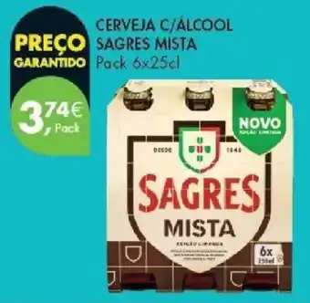Pingo Doce Cerveja c/álcool sagres mista promoção