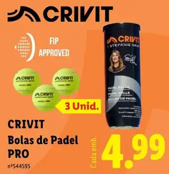 Crivit bolas de padel pro