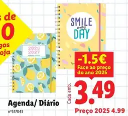 Lidl Agenda/ Diário promoção