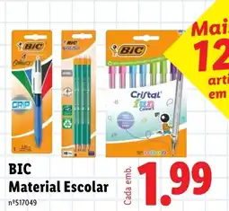 Lidl Bic material escolar promoção