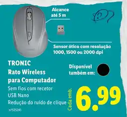 Lidl Tronic rato wireless para computador promoção