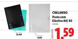 Lidl Crelando pasta com elástico a4/ a3 promoção