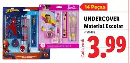 Lidl Undercover material escolar promoção
