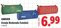Lidl Ambar estojo redondo futebol promoção