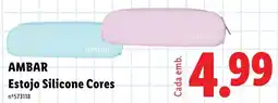 Lidl Ambar estojo silicone cores promoção