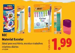Lidl Bic material escolar promoção