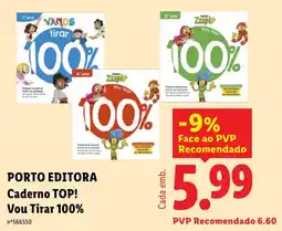Lidl Porto Editora Caderno TOP! Vou Tirar 100% promoção