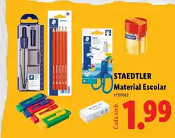 Lidl Staedtler Material Escolar promoção