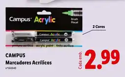 Lidl Campus Marcadores Acrílicos promoção