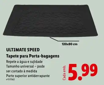Ultimate speed tapete para porta-bagagens