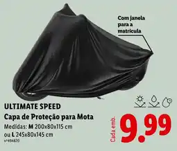 Lidl Ultimate speed capa de proteção para mota promoção