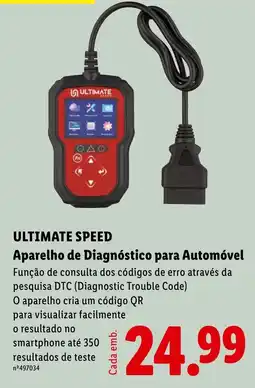 Lidl ultimate speed aparelho de diagnóstico para automóvel promoção