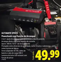 Lidl Ultimate speed powerbank com função de arranque promoção