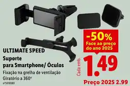 Lidl ultimate speed suporte para smartphone/ óculos promoção