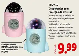 Lidl Tronic despertador com projeção de estrelas promoção