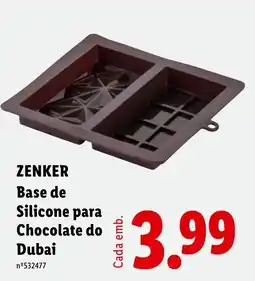 Lidl Zenker base de silicone para chocolate do dubai promoção