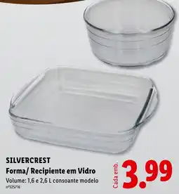 Lidl silvercrest forma/ recipiente em vidro promoção