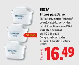 Lidl Brita filtros para jarro promoção