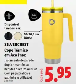 Lidl Silvercrest copo térmico em aço inox promoção