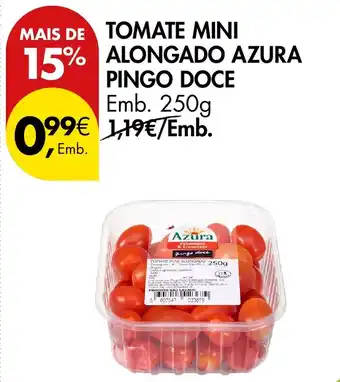 Pingo Doce tomate mini alongado azura promoção