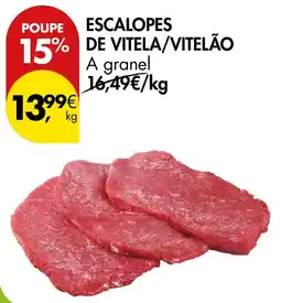 Pingo Doce Escalopes de vitela/vitelão promoção