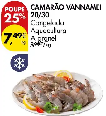 Pingo Doce Camarão vannamei promoção