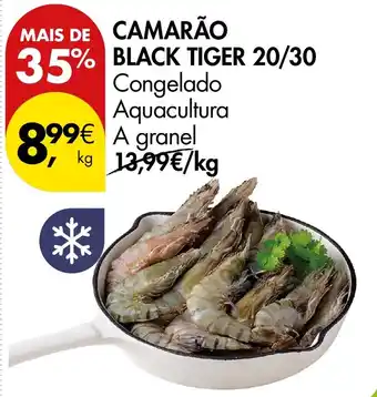 Pingo Doce Camarão black tiger 20/30 promoção