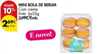 Pingo Doce mini bola de berlim promoção