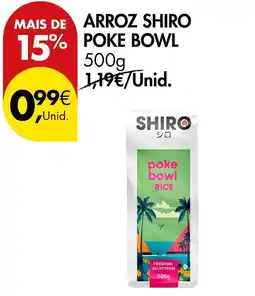 Pingo Doce Shiro arroz poke bowl promoção