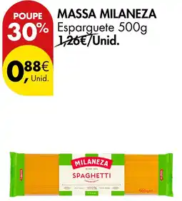 Pingo Doce Massa milaneza esparguete promoção
