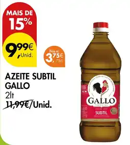 Pingo Doce azeite subtal gallo promoção