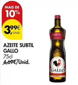 Pingo Doce azeite subtil gallo promoção
