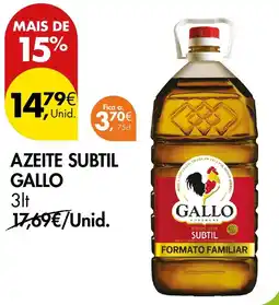 Pingo Doce azeite subtal gallo promoção