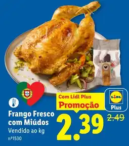 Lidl Frango fresco com miúdos promoção