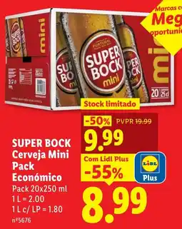 Lidl super bock cerveja mini pack promoção