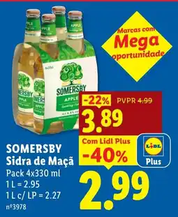 Lidl Somersby Sidra de Maçã promoção