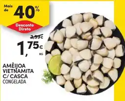 Continente Amêijoa vietnamita c/ casca congelada promoção