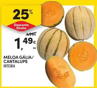 Continente meloa gália/cantalupe inteira promoção