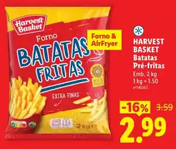 Lidl Harvest Basket batatas pré-fritas promoção
