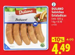 Lidl Dulano Salsichas Estaladiças promoção