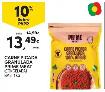 Continente carne picada granulada prime meat promoção