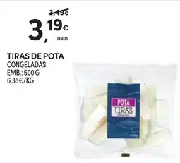 Continente Tiras de pota promoção